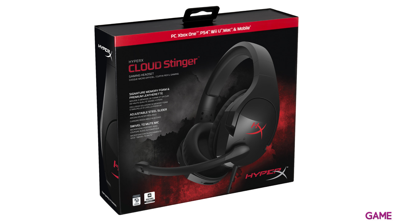 HyperX Cloud Stinger PC-PS4-PS5-XBOX-SWITCH-MOVIL - Auriculares Gaming-8