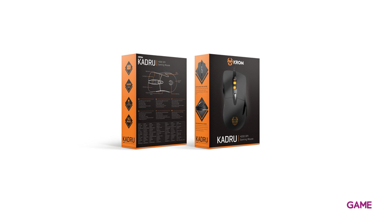 KROM Kadru Negro 4000 DPI RGB - Ratón Gaming-15
