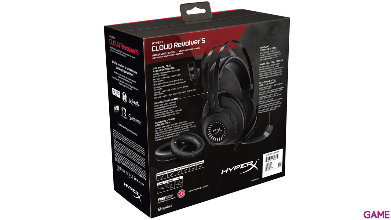 HyperX Cloud Revolver S 7.1 PC-PS4-PS5-XBOX-SWITCH-MOVIL - Auriculares Gaming-13