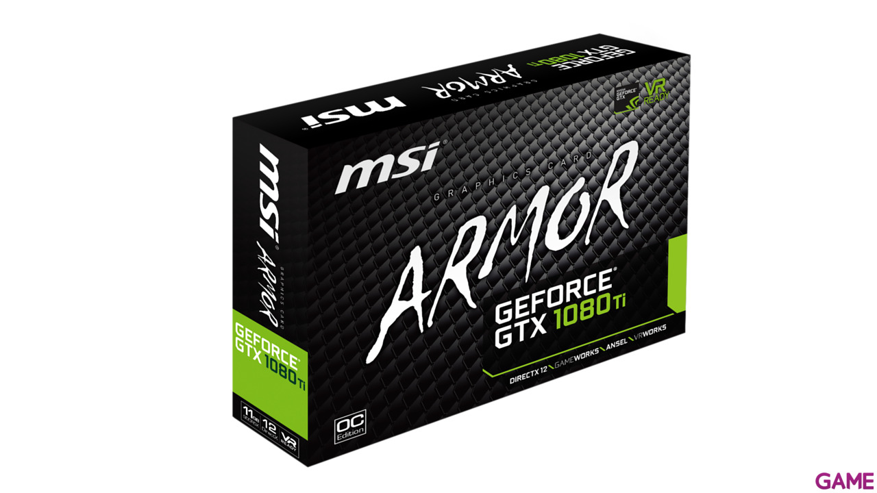 MSI GeForce GTX 1080 Ti Armor OC 11GB GDDR5X - Tarjeta Gráfica Gaming-9