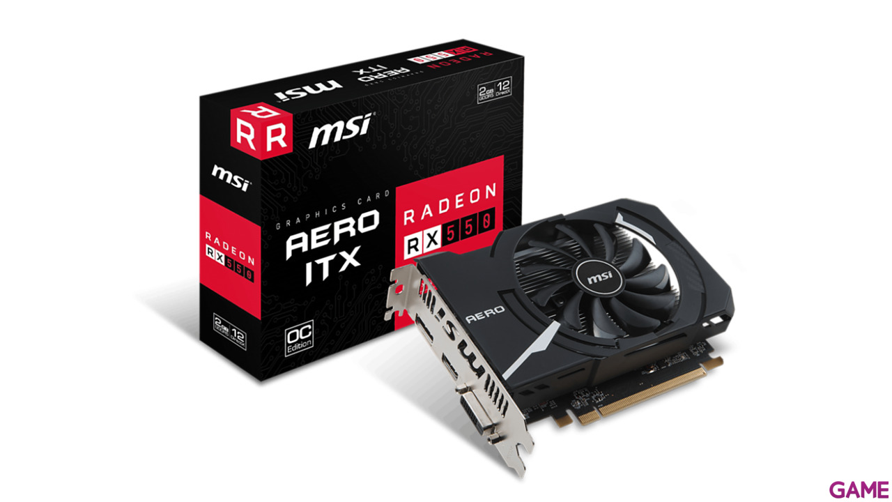 MSI Radeon RX 550 Aero ITX OC 2GB GDDR5 - Tarjeta Gráfica Gaming-11