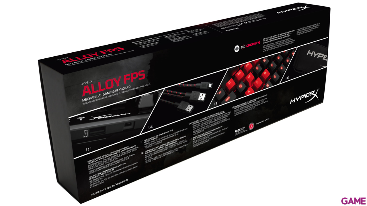 HyperX Alloy FPS MX Rojo - Layout Latam-10