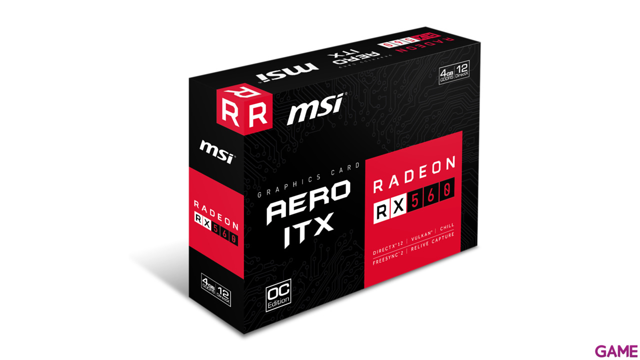 MSI Radeon RX 560 Aero ITX OC 4GB GDDR5-12