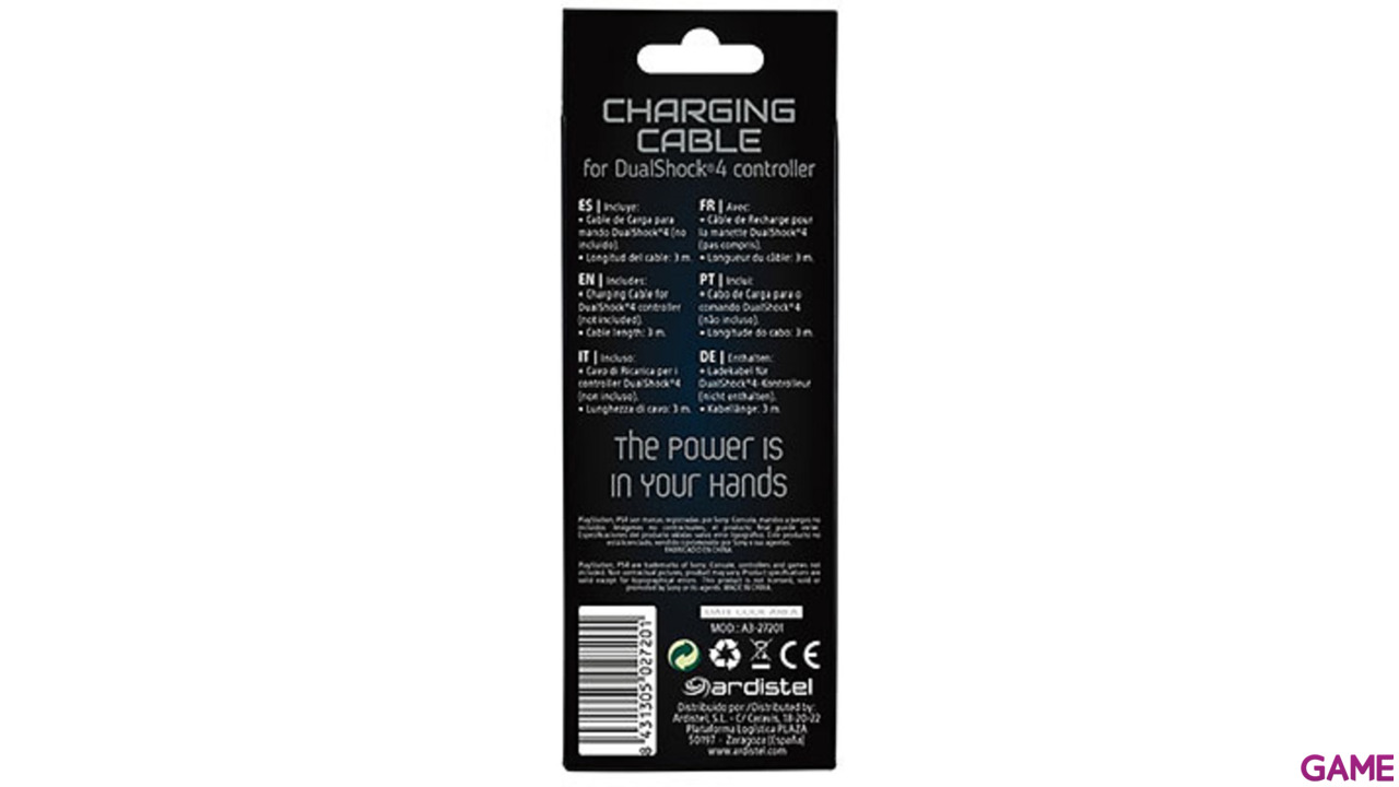 Cable Carga MicroUSB 3m Blackfire-3