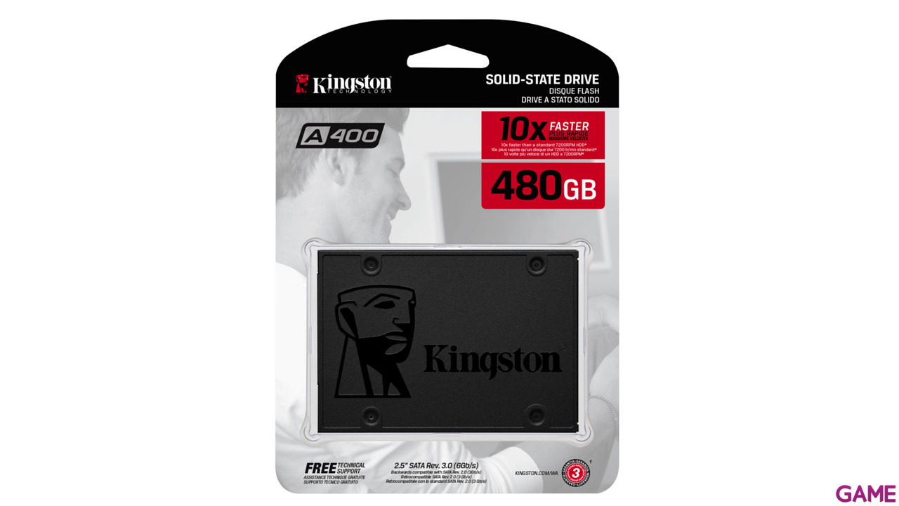 Kingston A400 480GB SSD 2,5" SATA - Disco Duro-4