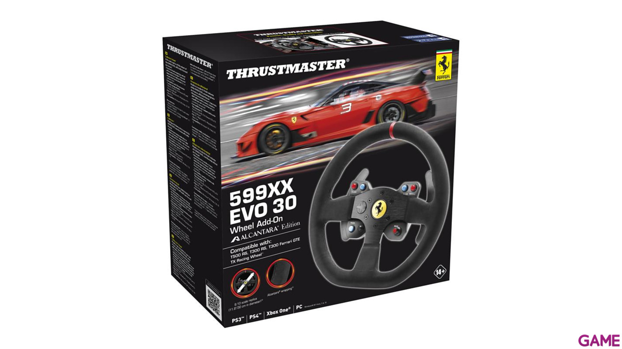 Thustmaster Ferrari 599XX EVO 30 Alcantara Edition Wheel AddOn - Accesorio Volante-2
