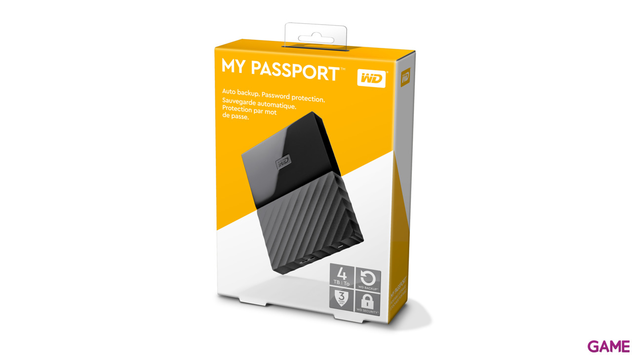 Western Digital My Passport 4TB Negro - Disco duro externo USB 3.0-7