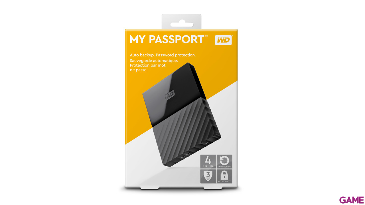 Western Digital My Passport 4TB Negro - Disco duro externo USB 3.0-8