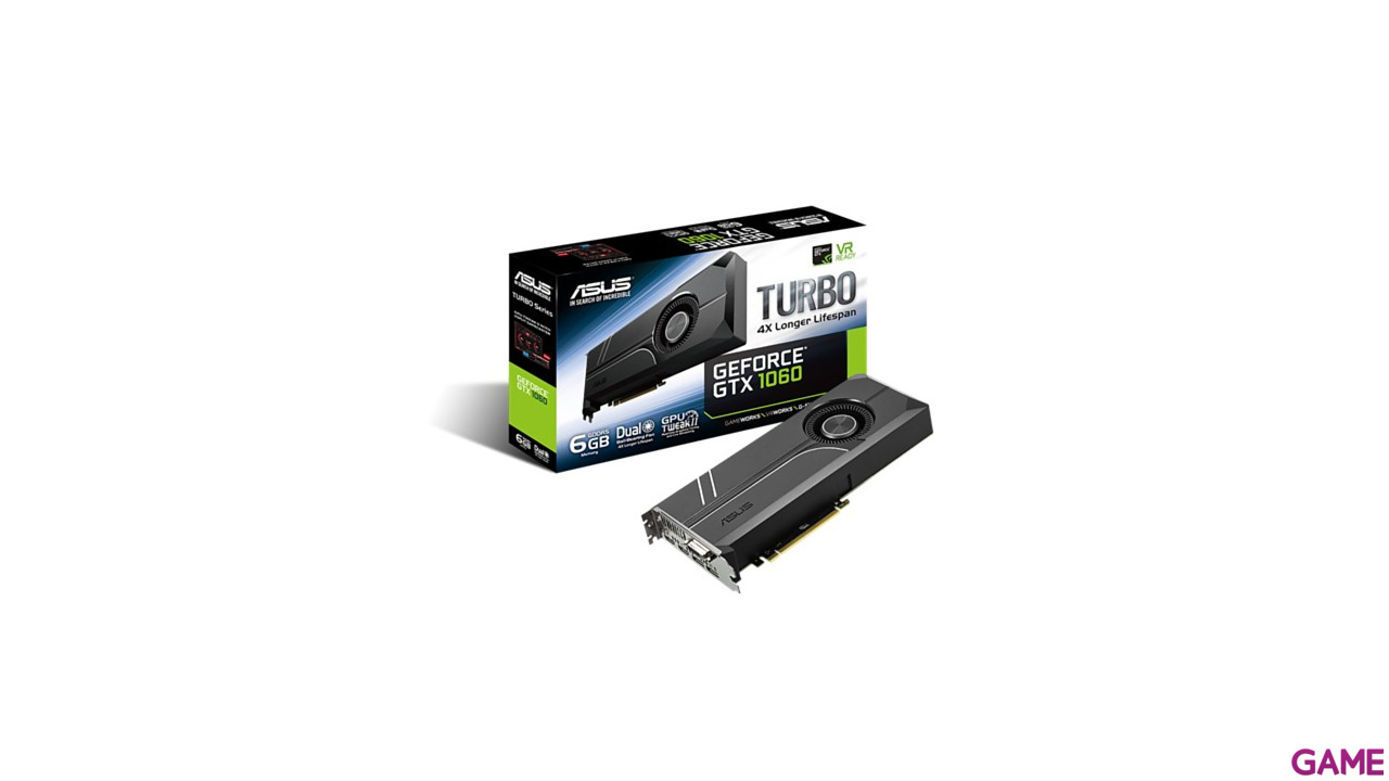 ASUS GeForce GTX 1060 Turbo 6GB GDDR5 - Tarjeta Gráfica Gaming-0