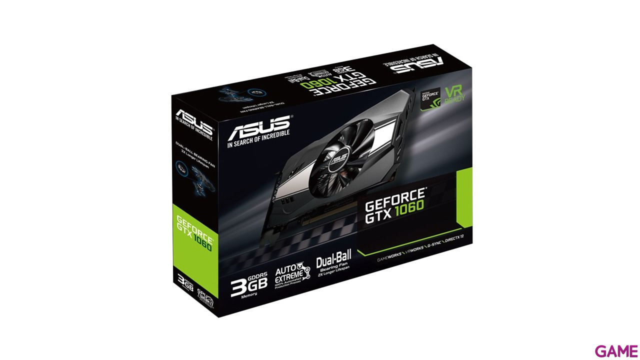 ASUS GeForce GTX 1060 Phoenix 3GB GDDR5 - Tarjeta Gráfica Gaming-6