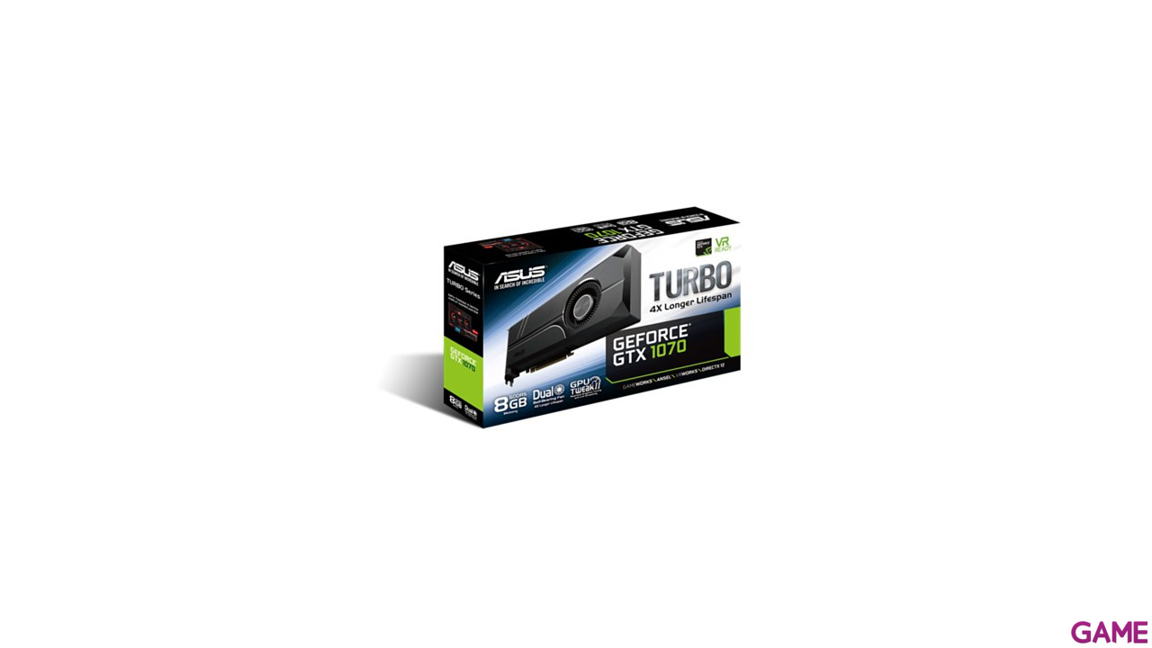 ASUS GeForce GTX 1070 Turbo 8GB GDDR5 - Tarjeta Gráfica Gaming-1