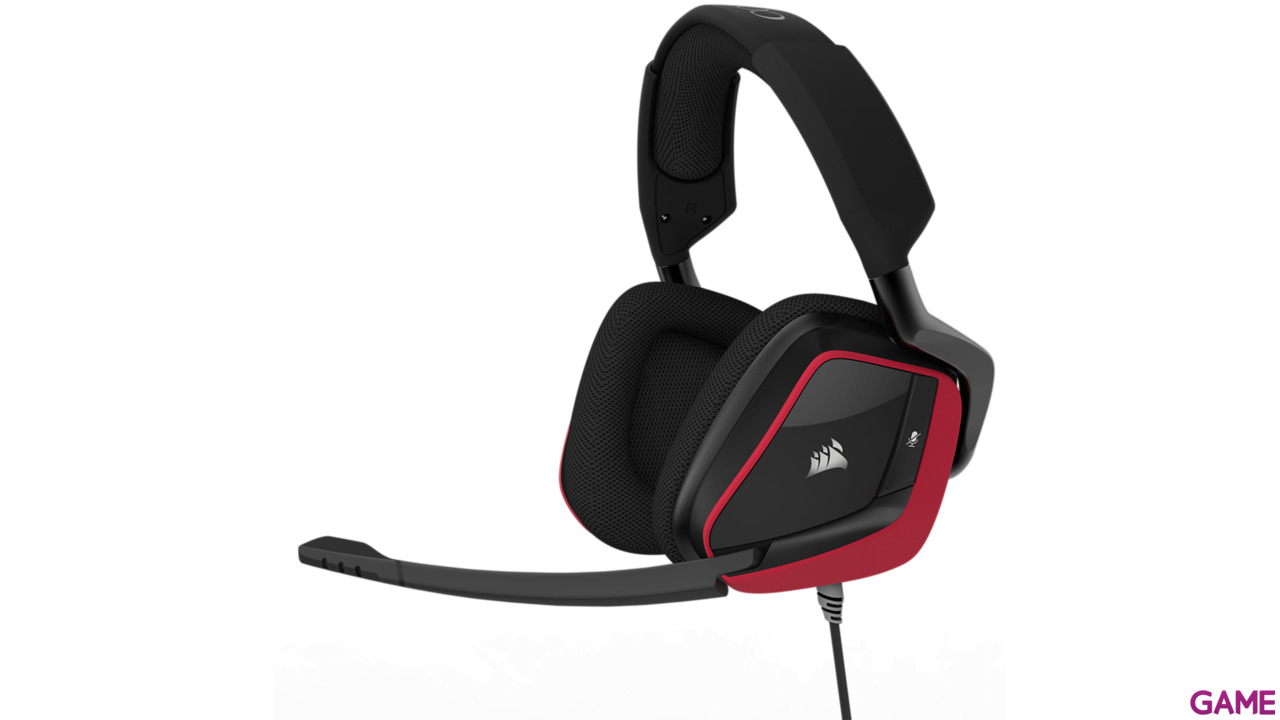 CORSAIR Void Pro Surround Dolby 7.1 Rojo PC-PS4-PS5-XBOX-SWITCH-MOVIL - Auriculares Gaming-3