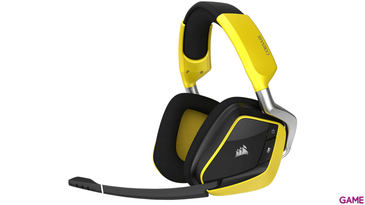 CORSAIR Void Pro RGB Wireless Special Edition Dolby 7.1 Negro-Amarillo PC - Auriculares Gaming Inalámbricos-3
