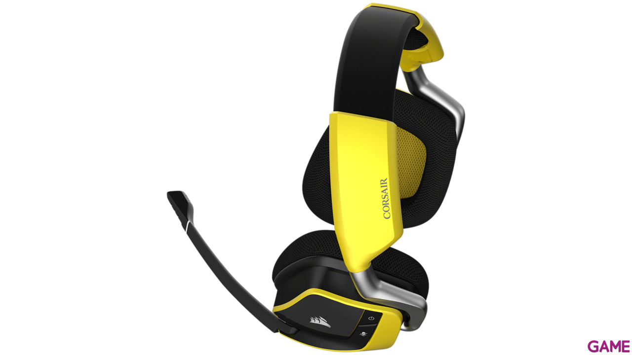CORSAIR Void Pro RGB Wireless Special Edition Dolby 7.1 Negro-Amarillo PC - Auriculares Gaming Inalámbricos-5