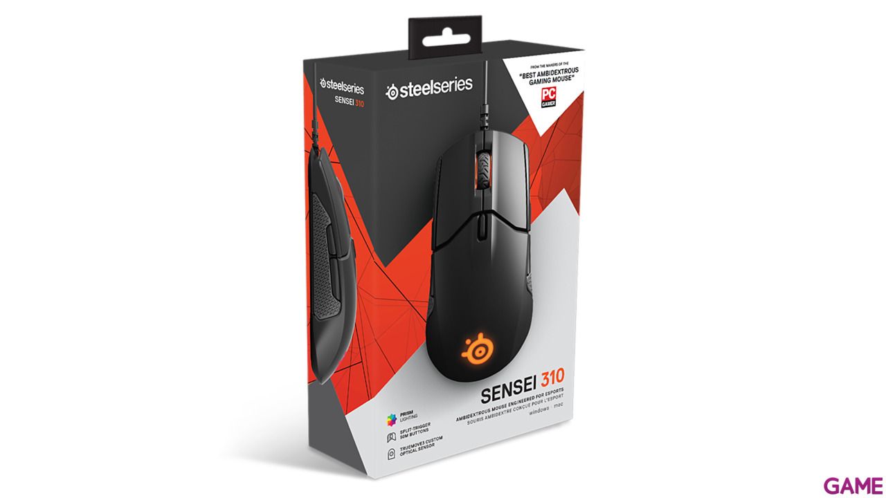 SteelSeries Sensei 310 RGB 12000 DPI Ambidiestro - Ratón Gaming-5