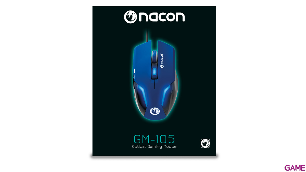 NACON GM-105 Azul 2400 DPI LED Azul - Ratón Gaming-2