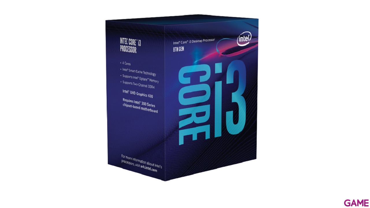 Intel Core i3-8100 3.6Ghz 4-Core LGA1151  - Microprocesador-1