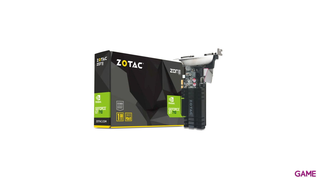 Zotac GeForce GT 710 Zone Edition Perfil Bajo 1GB DDR3 - Tarjeta Gráfica Gaming-6