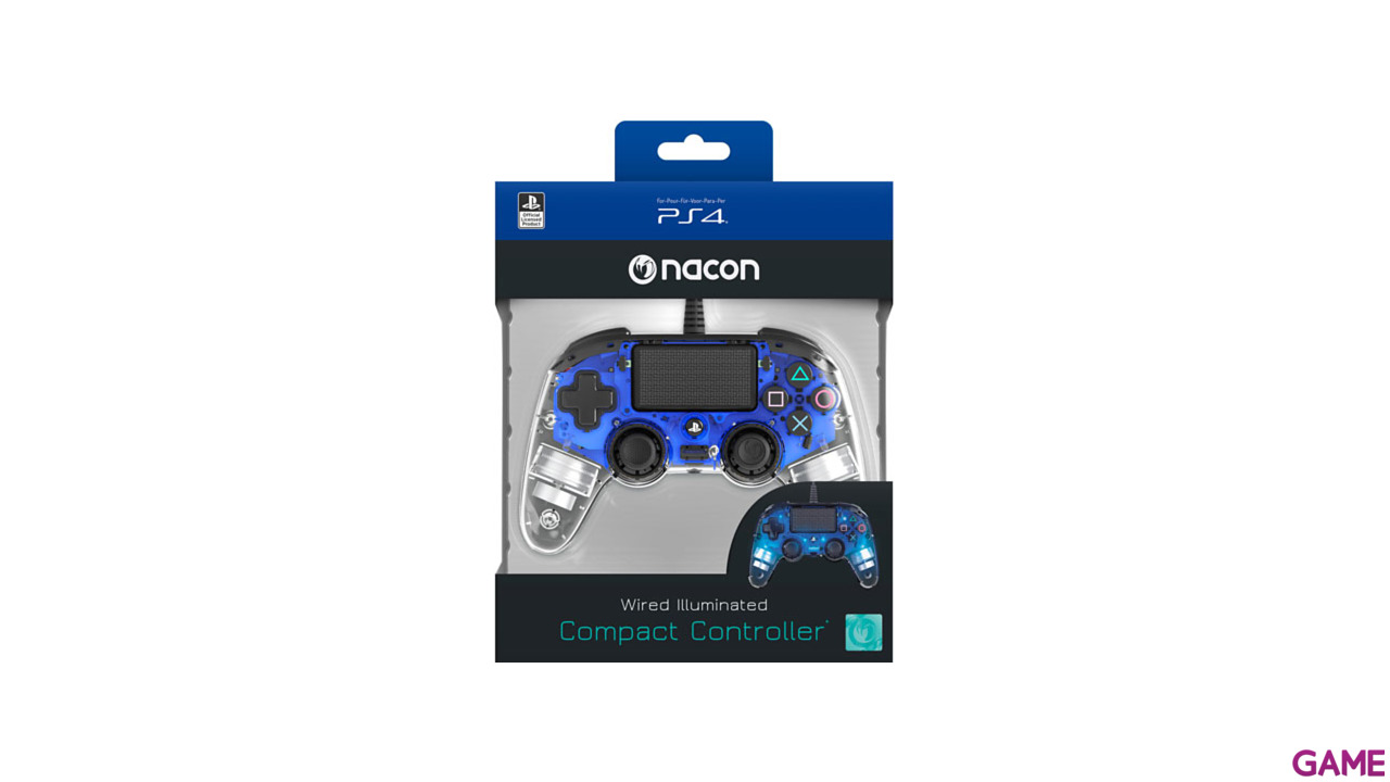 Mando Nacon Con Cable y Luz Azul - Licencia Oficial Sony-9