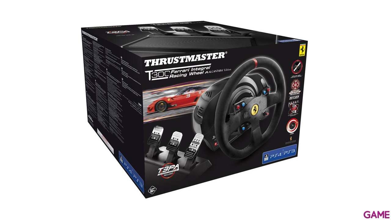 Thrustmaster T300R Ferrari Integral Alcantara Edition PS5 - PS4 - PS3 - PC - Volante-6