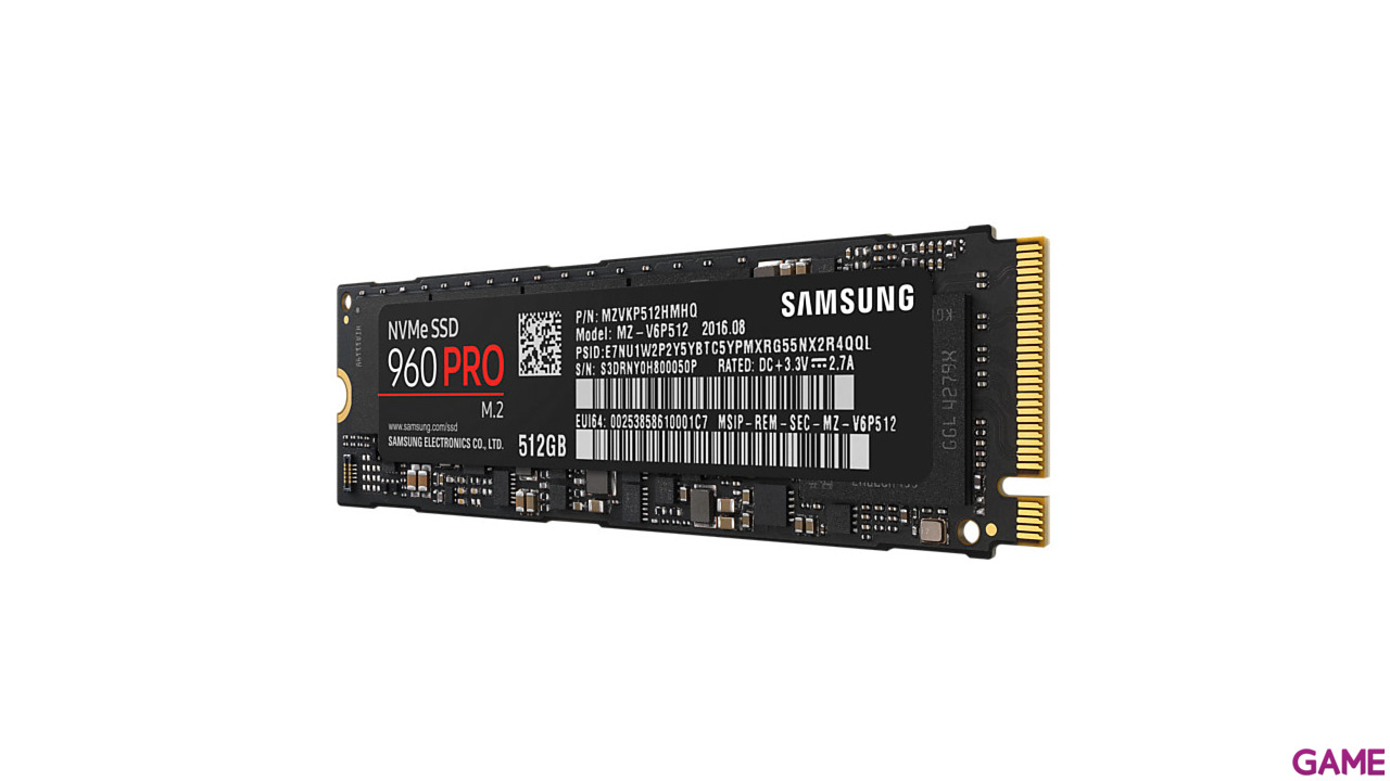 Samsung 960 PRO 512GB SSD M.2 NVMe-2