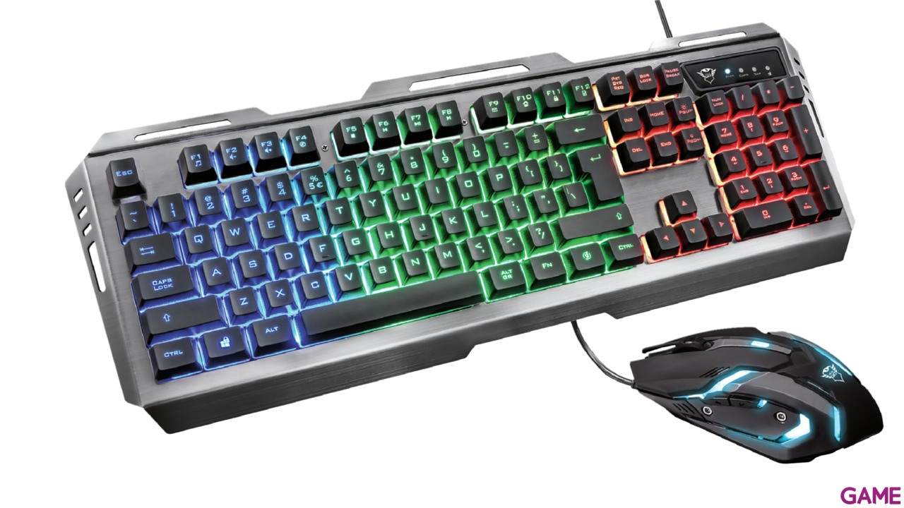 Pack Gaming 2in1 Trust GXT845 Tural Teclado + Ratón LED Multicolor-4