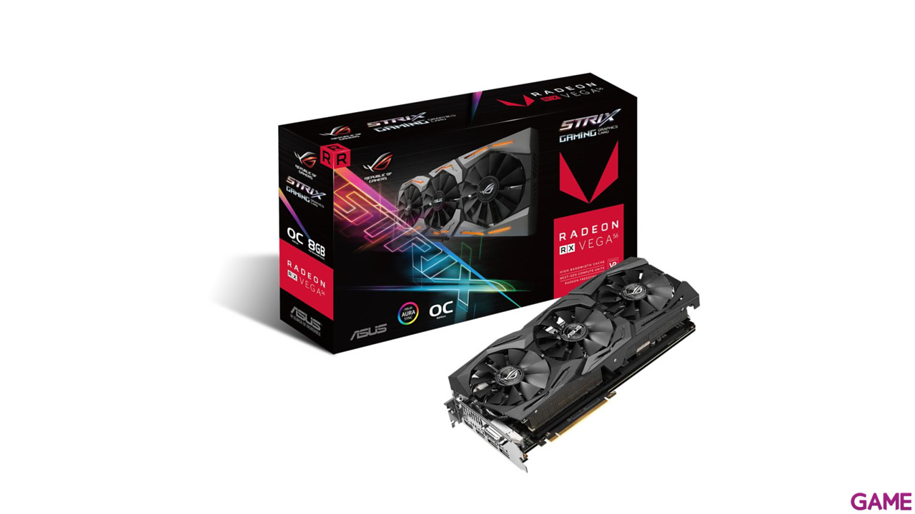 ASUS ROG STRIX Radeon RX Vega 56 OC 8GB HBM2 - Tarjeta Gráfica Gaming-0