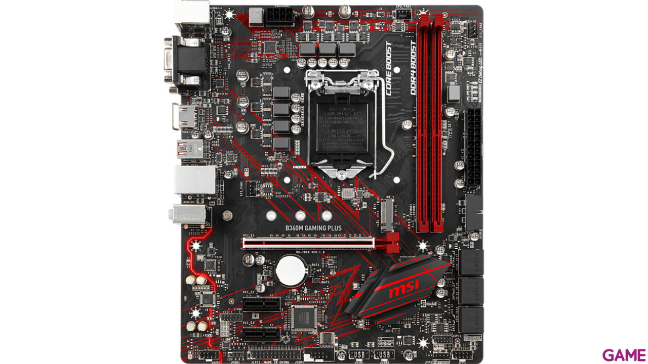 MSI B360M Gaming Plus LGA1151 Micro ATX - Placa Base-0