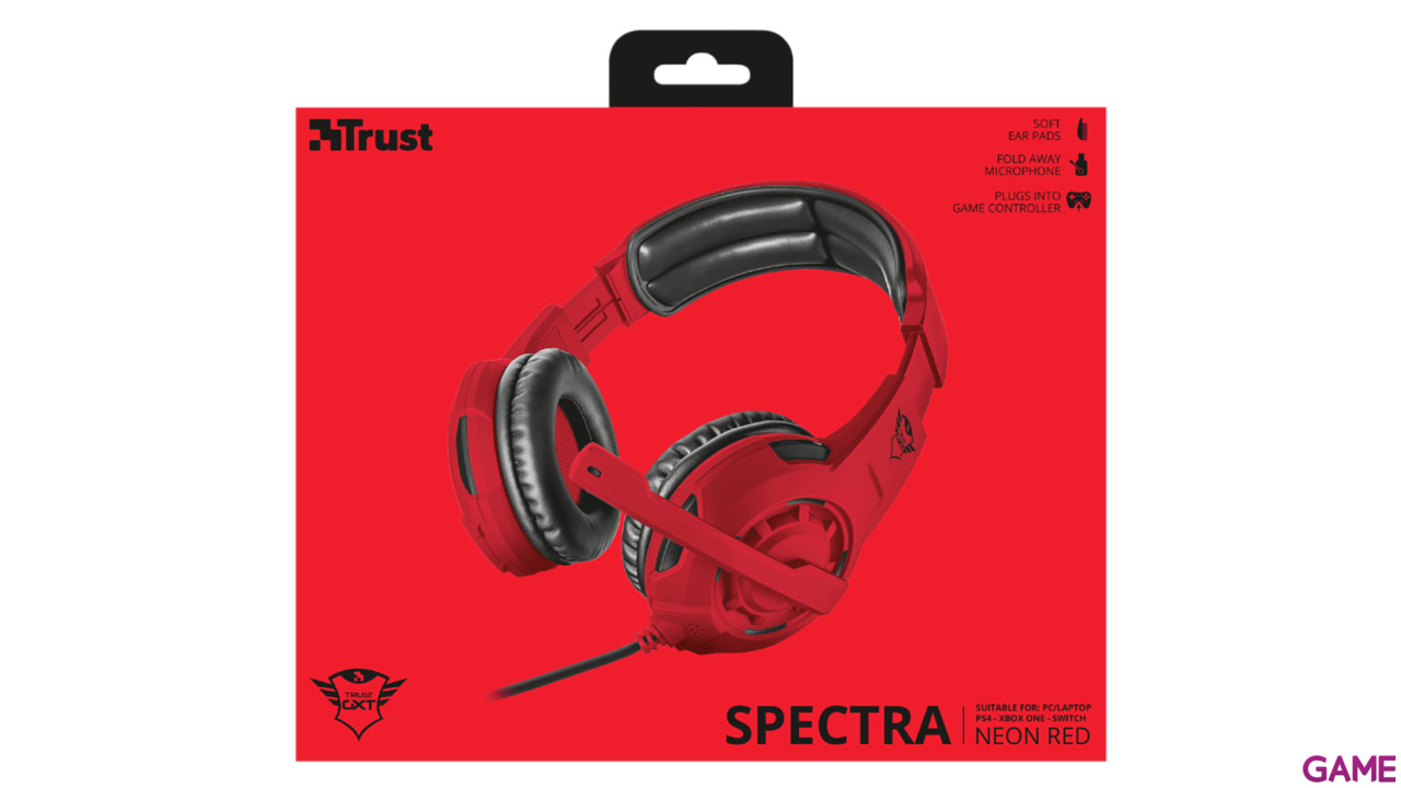 Auriculares Trust GXT310-SR Spectra Red PS4-XONE-NSW-PC-1