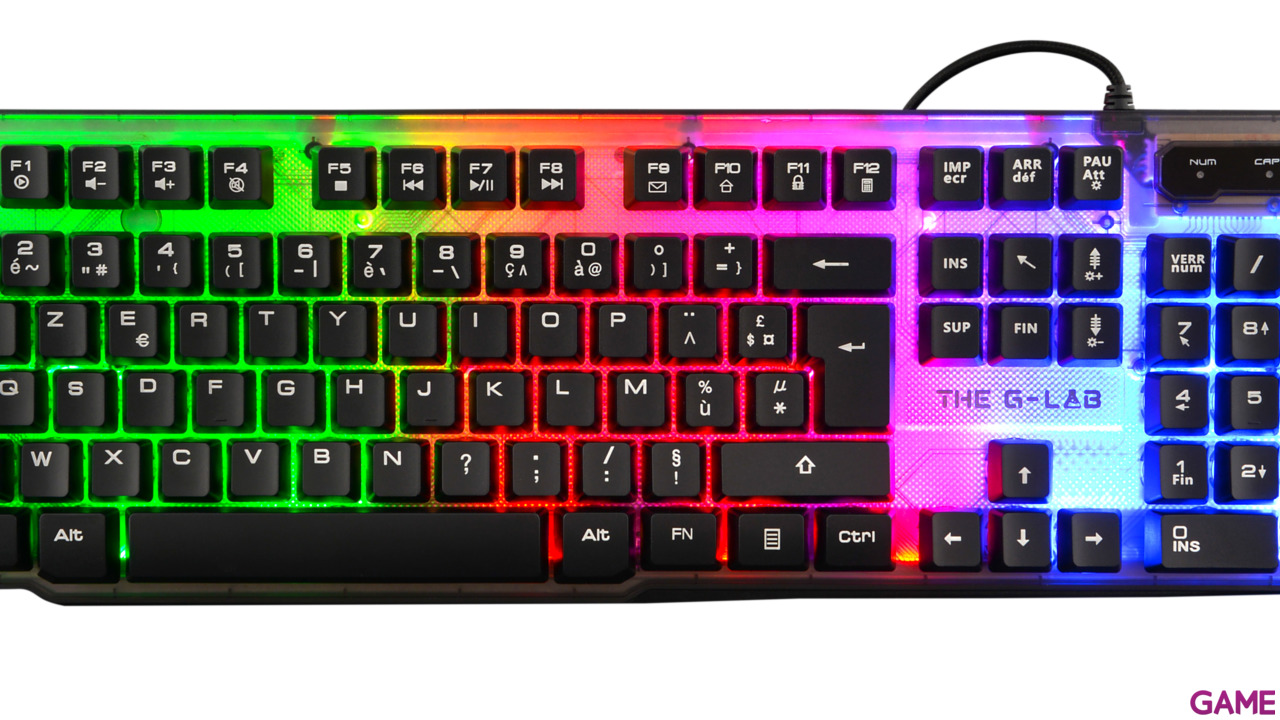 The G-Lab Keyz Neon LED Multicolor - Teclado Gaming-3