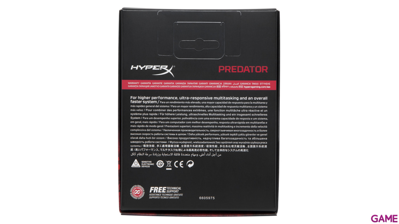 HyperX Predator RGB DDR4 32GB (4x8GB) 2933Mhz CL15 - Memoria RAM-4