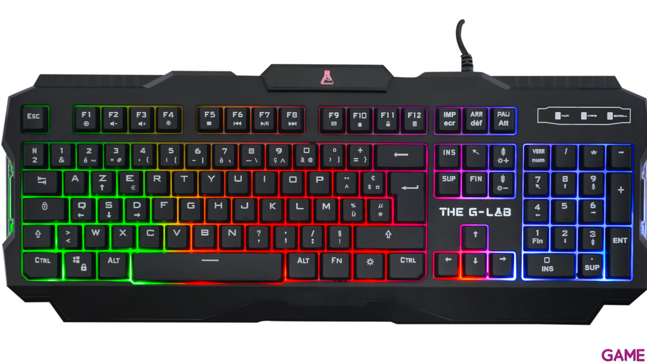 The G-Lab Combo Helium Teclado+Ratón+Alfombrilla+Auriculares LED Multicolor - Pack Gaming-6