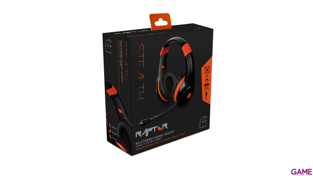 Auriculares Stealth Raptor PS4-XONE-NSW-PC-8