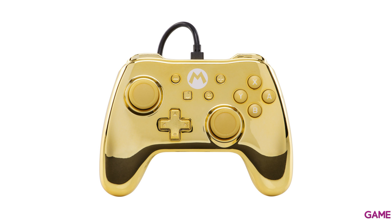 Controller con Cable PowerA Chrome Gold Mario -Licencia oficial--7
