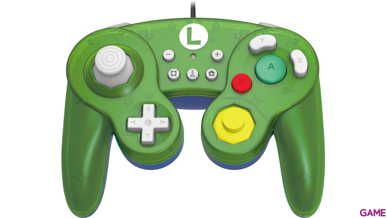 Controller con Cable Hori Luigi Ed. Super Smash Bros -Licencia oficial--3
