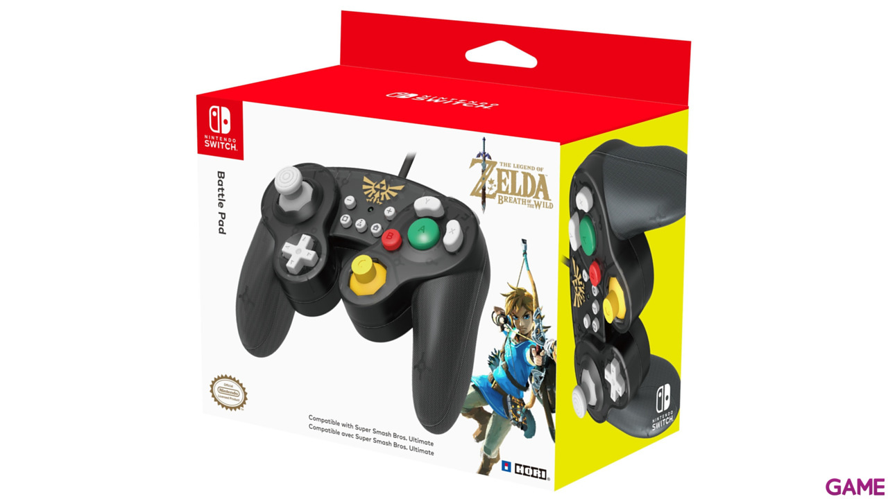 Controller con Cable Hori Zelda Ed. Super Smash Bros -Licencia oficial--8