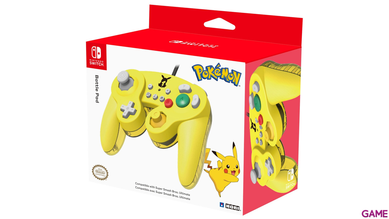 Controller con Cable Hori Pikachu Ed. Super Smash Bros -Licencia oficial--8