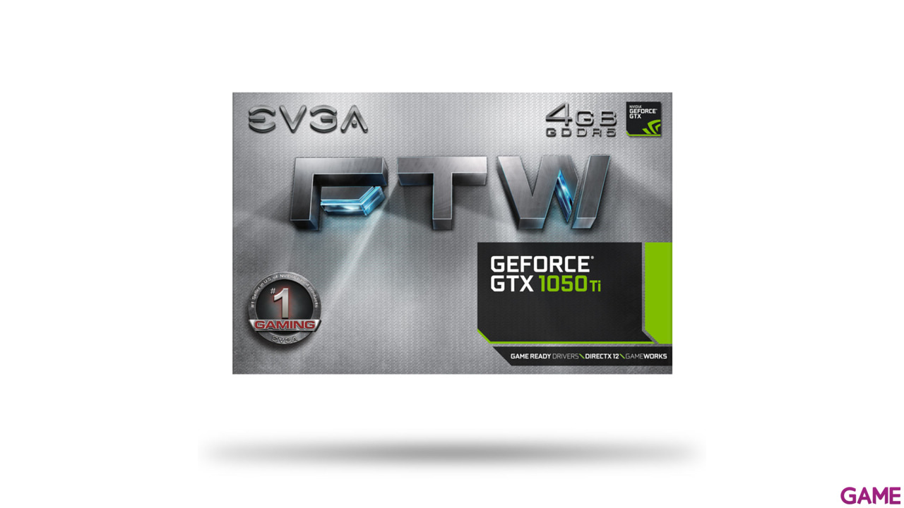 EVGA GeForce GTX 1050 Ti FTW GAMING 4GB GDDR5 - Tarjeta Gráfica Gaming-1