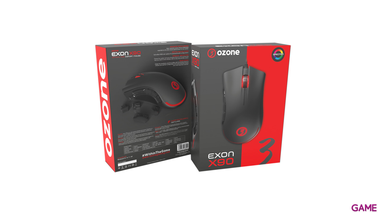 OZONE Exon X90 12000 DPI RGB - Ratón Gaming-9