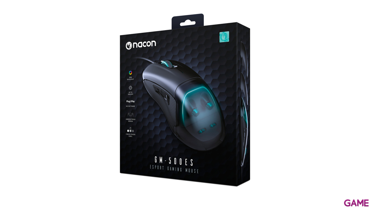 Nacon GM-500 ES RGB 5000 DPI Ambidiestro-10