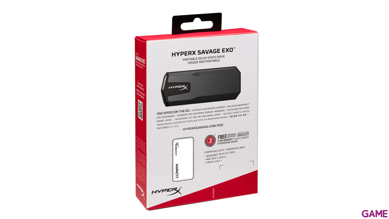 HyperX SAVAGE EXO 480GB - Disco duro externo SSD M.2 USB3.0-7