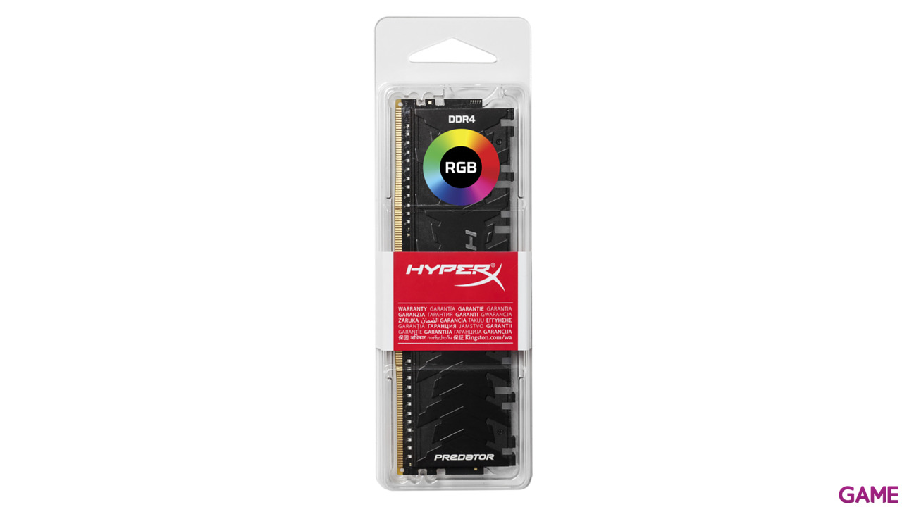 HyperX Predator RGB 8GB DDR4 3600 MHz CL17 - Memoria RAM-3