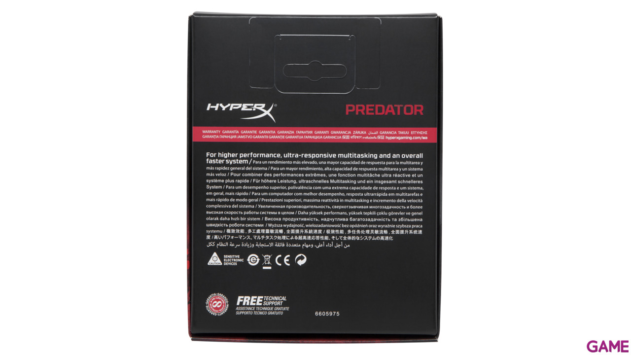 HyperX Predator RGB 8GB DDR4 3600 MHz CL17 - Memoria RAM-6
