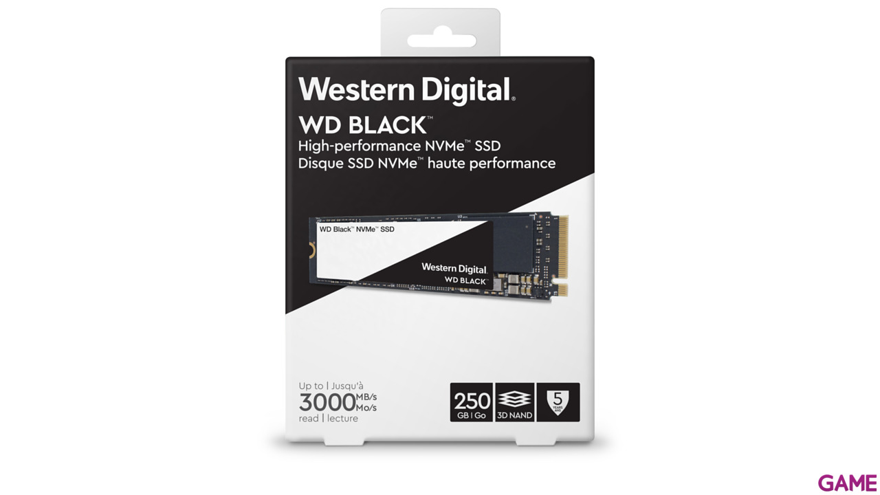 Western Digital Black 250GB - Disco duro interno SSD 2280 M.2 NVMe-4