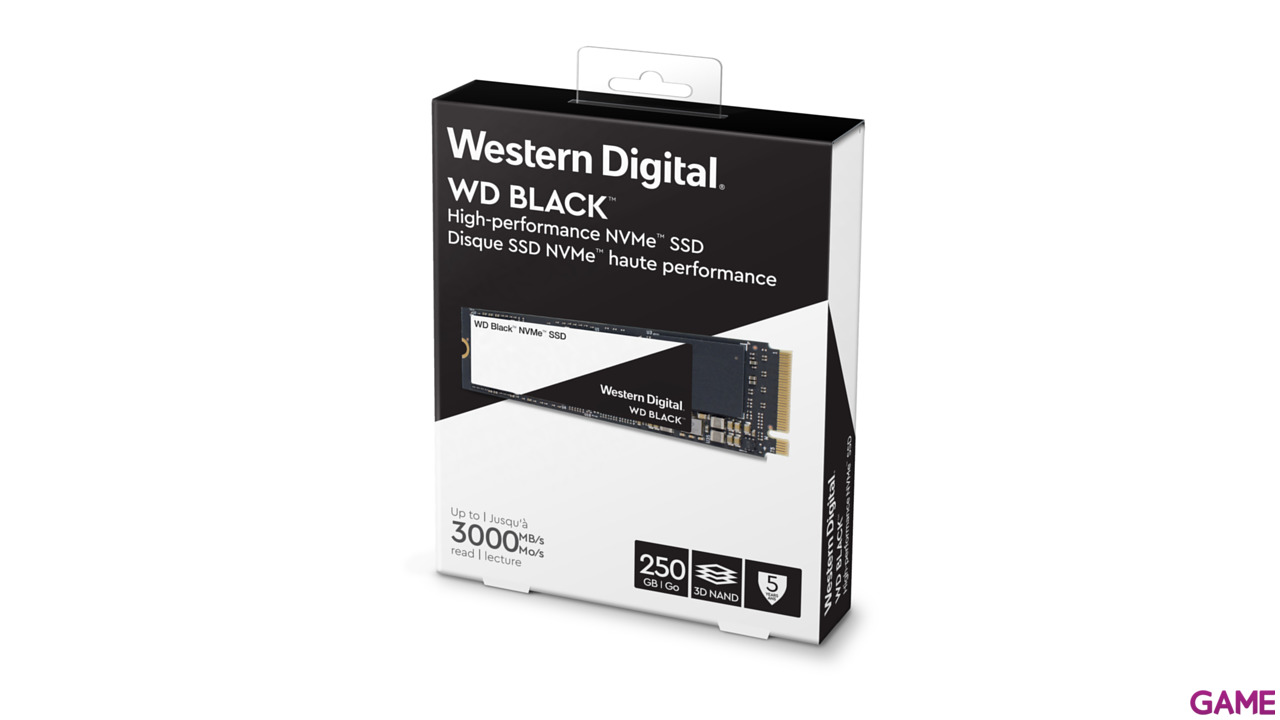 Western Digital Black 500GB - Disco duro interno SSD 2280 M.2 NVMe-3