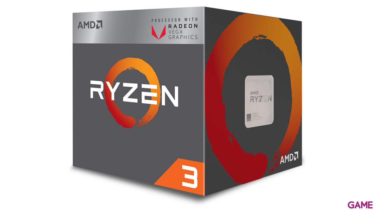 AMD Ryzen 3 2200G 3.5Ghz 4-Core AM4  - Microprocesador-0
