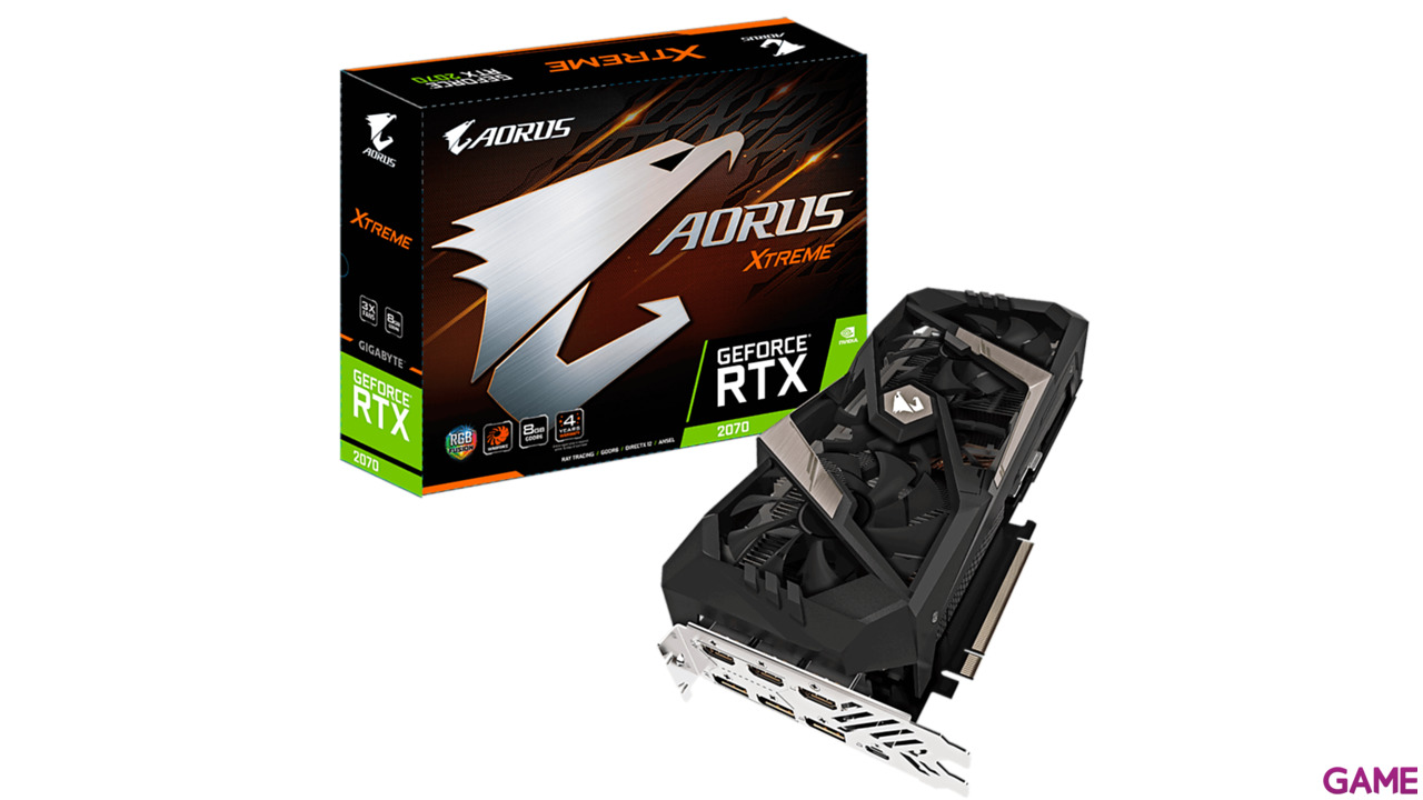 GIGABYTE AORUS GeForce RTX 2070 XTREME 8GB GDDR6 - Tarjeta Gráfica Gaming-0