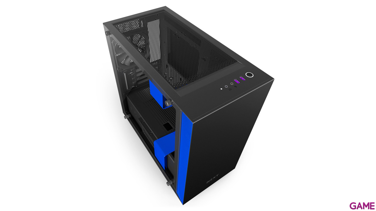 NZXT H400i Azul - Cristal Templado - Micro ATX - Caja Ordenador-2