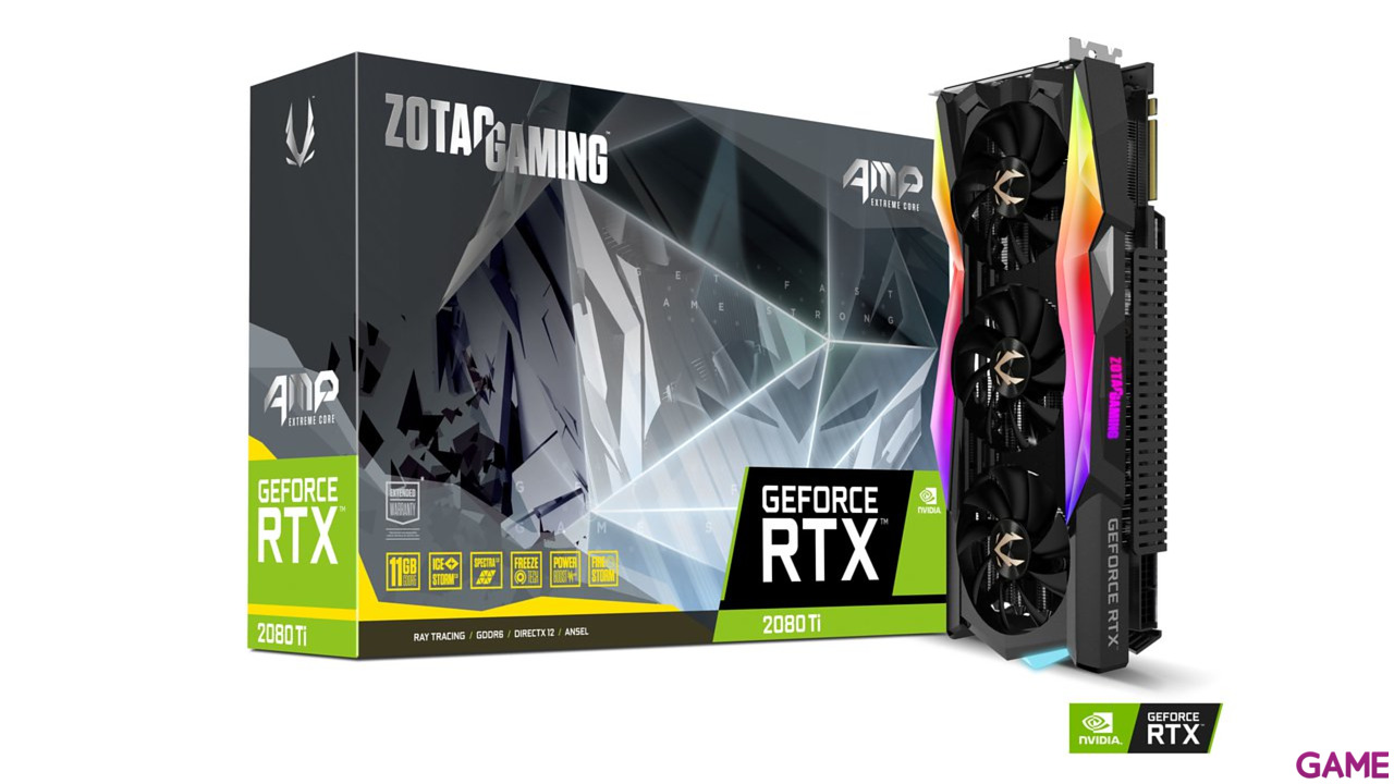 ZOTAC GAMING GeForce RTX 2080 Ti AMP! Extreme Core 11GB GDDR6 - Tarjeta Gráfica Gaming-0