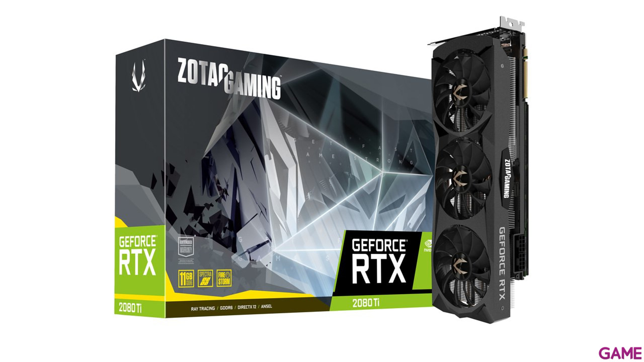 ZOTAC GAMING GeForce RTX 2080 Ti Triple Fan 11GB GDDR6 - Tarjeta Gráfica Gaming-1